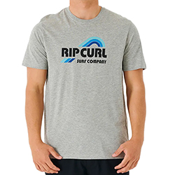 T-shirt Surf Revival Waving grey marle